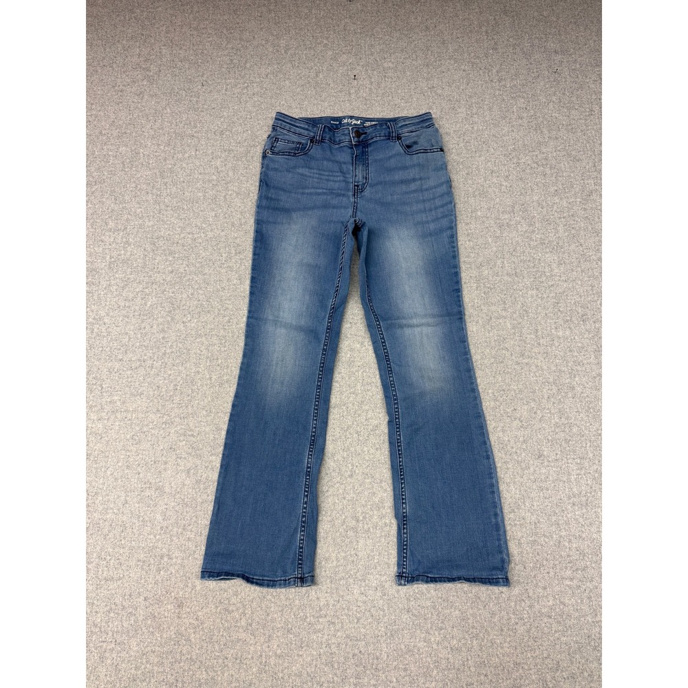 Cat & Jack Bootcut Jeans Size 16 Blue Girls Super Stretch Denim 5-Pocket Pants